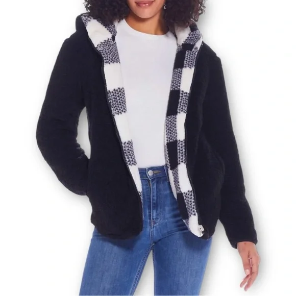 EUC Weatherproof | Reversible Buffalo Plaid Zip Front Fleece Jacket | Size M - Picture 8 of 8